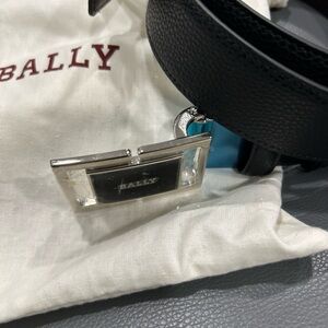 Men’s Bally Belt with Silver Buckle